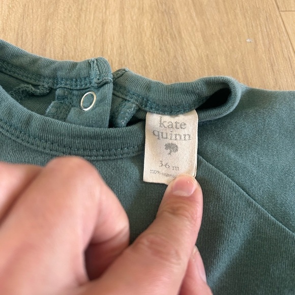 Kate Quinn Blue Footies One Piece Soft Knit - Picture 3 of 5